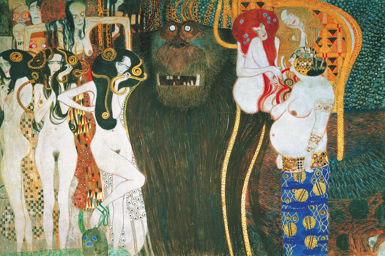 Der Beethovenfries von Gustav Klimt, Die feindlichen Gewalten