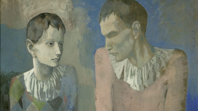 Der junge Pablo Picasso, PABLO PICASSO, ACROBATE ET JEUNE ARLEQUIN, 1905