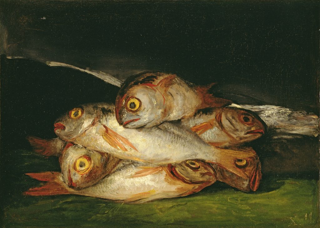 Goya, Francisco de Goya, Stillleben mit Goldbrassen, Fondation Beyeler, Goya Werke und Bilder,