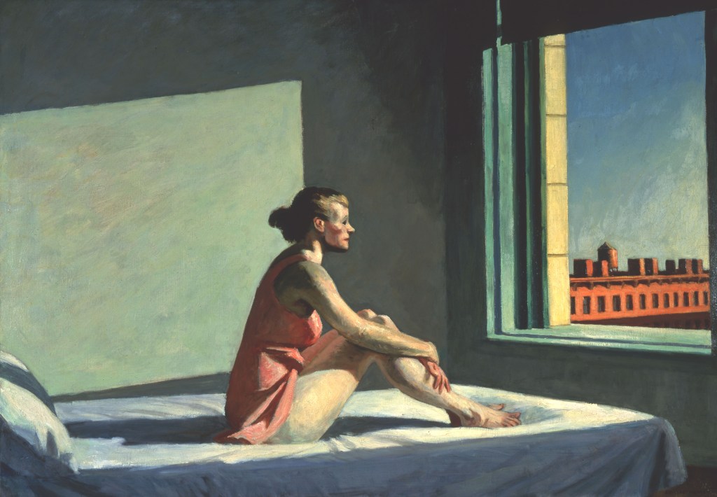 Edward Hopper, Morning Sun, Morgensonne, Hopper Gemälde Morgensonne, Edward Hopper Werke, Hopper Bilder